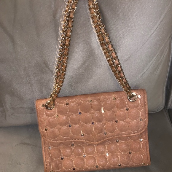 Rebecca Minkoff Flap Shoulder Bag - Shimmer Peach - Picture 2 of 8